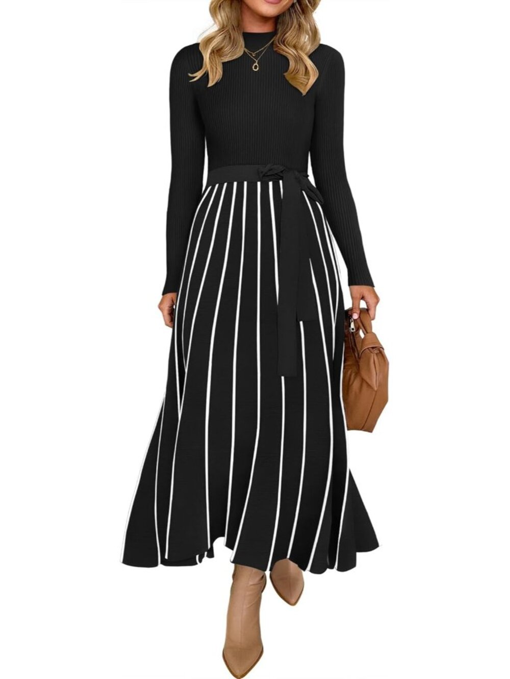 Sweater Dresses for Women Fall Long Sleeve Maxi Dress